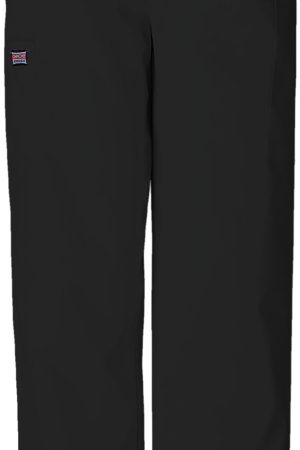 Natural Rise Tapered Pull-On Cargo Pant in Black