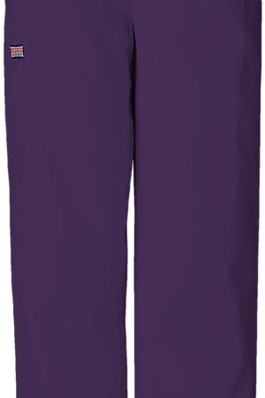 Natural Rise Tapered Pull-On Cargo Pant in Eggplant