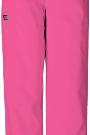 Natural Rise Tapered Pull-On Cargo Pant in Shocking Pink