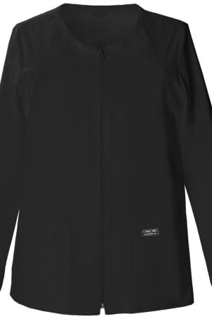 Zip Front Jacket in Black