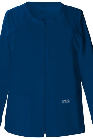 Zip Front Jacket in Navy
