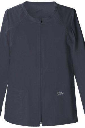 Zip Front Jacket in Pewter