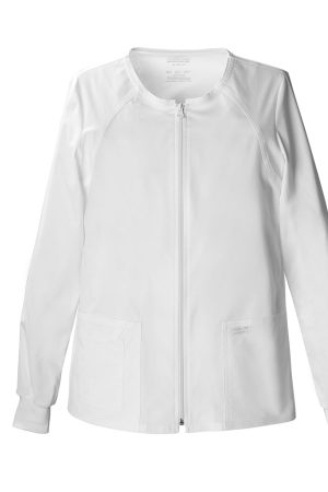 Zip Front Jacket in White