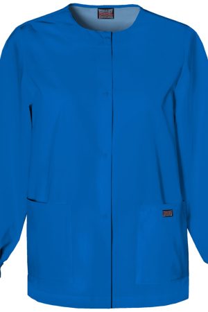Snap Front Warm-Up Jacket in Royal