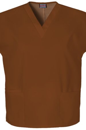 V-Neck Top in Chocolate