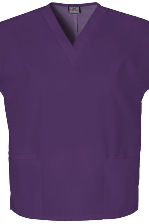 V-Neck Top in Eggplant
