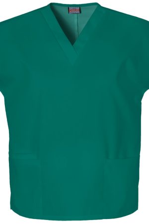 V-Neck Top in Hunter Green