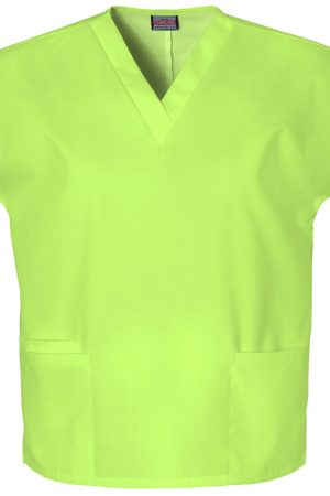 V-Neck Top in Lime Green