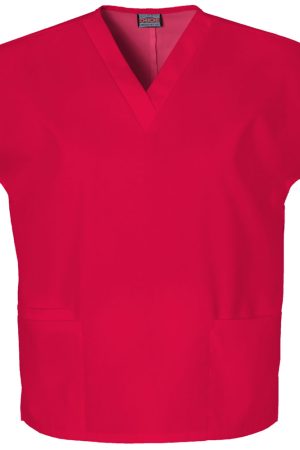 V-Neck Top in Red