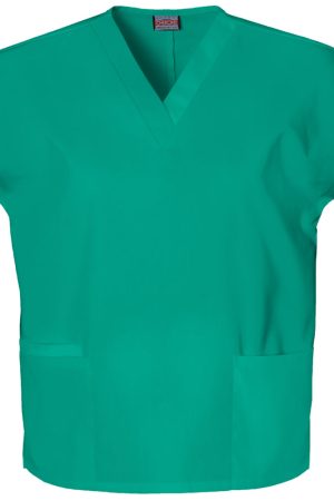 V-Neck Top in Surgical Green