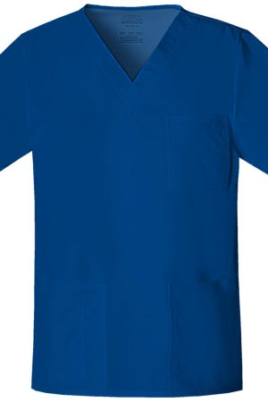 Unisex V-Neck Top in Galaxy Blue