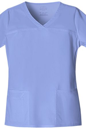 V-Neck Top in Ciel