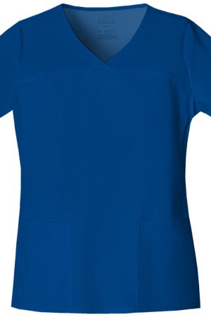 V-Neck Top in Galaxy Blue