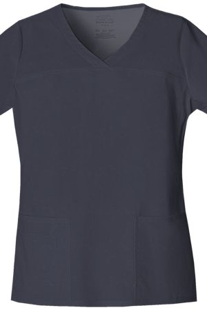 V-Neck Top in Pewter