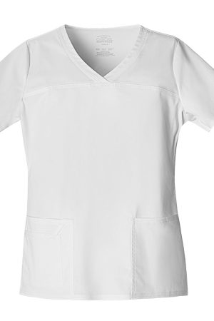 V-Neck Top in White