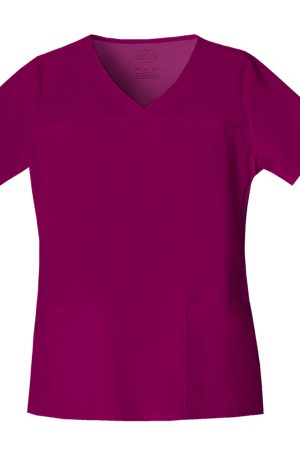 V-Neck Top in Wine