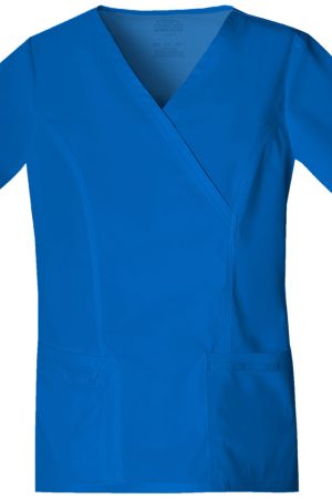 Mock Wrap Top in Royal