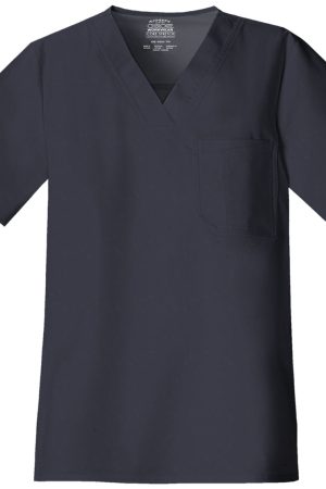 Men's Tuckable V-Neck Top in Pewter