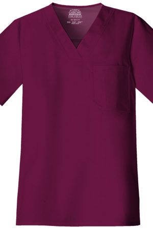 Men's Tuckable V-Neck Top in Wine