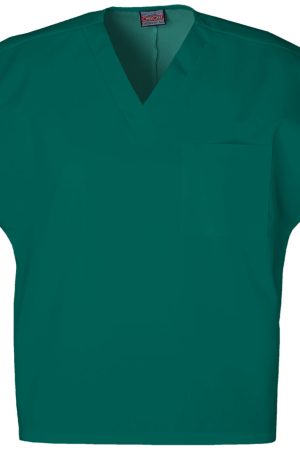 Unisex V-Neck Tunic in Hunter Green