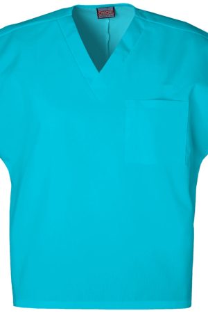 Unisex V-Neck Tunic in Turquoise