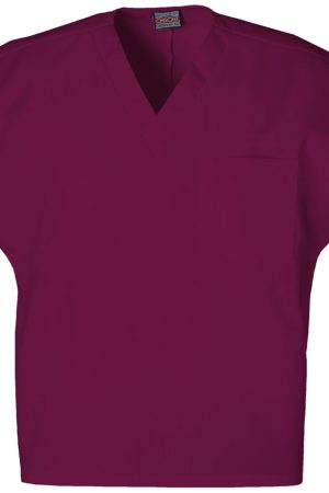 Unisex V-Neck Tunic in Wine