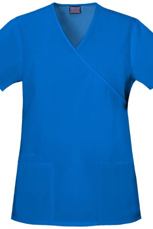 Mock Wrap Tunic in Royal