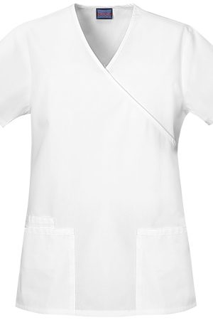 Mock Wrap Tunic in White