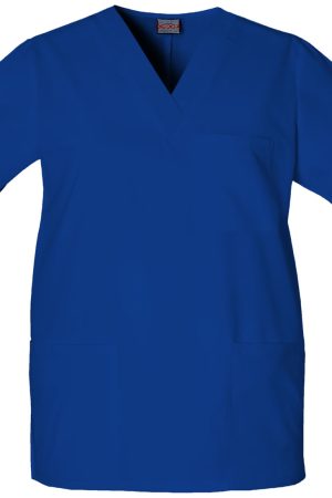 Unisex V-Neck Top in Galaxy Blue