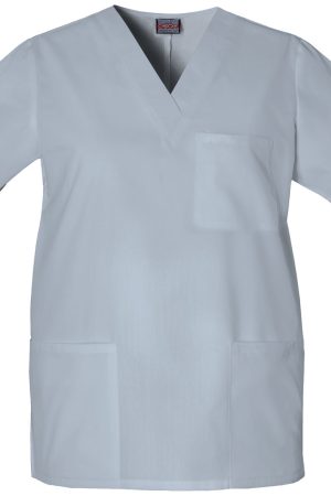 Unisex V-Neck Top in Grey