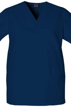 Unisex V-Neck Top in Navy