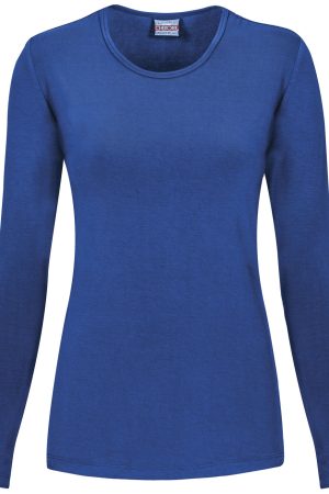 Long Sleeve Underscrub Knit Tee in Royal